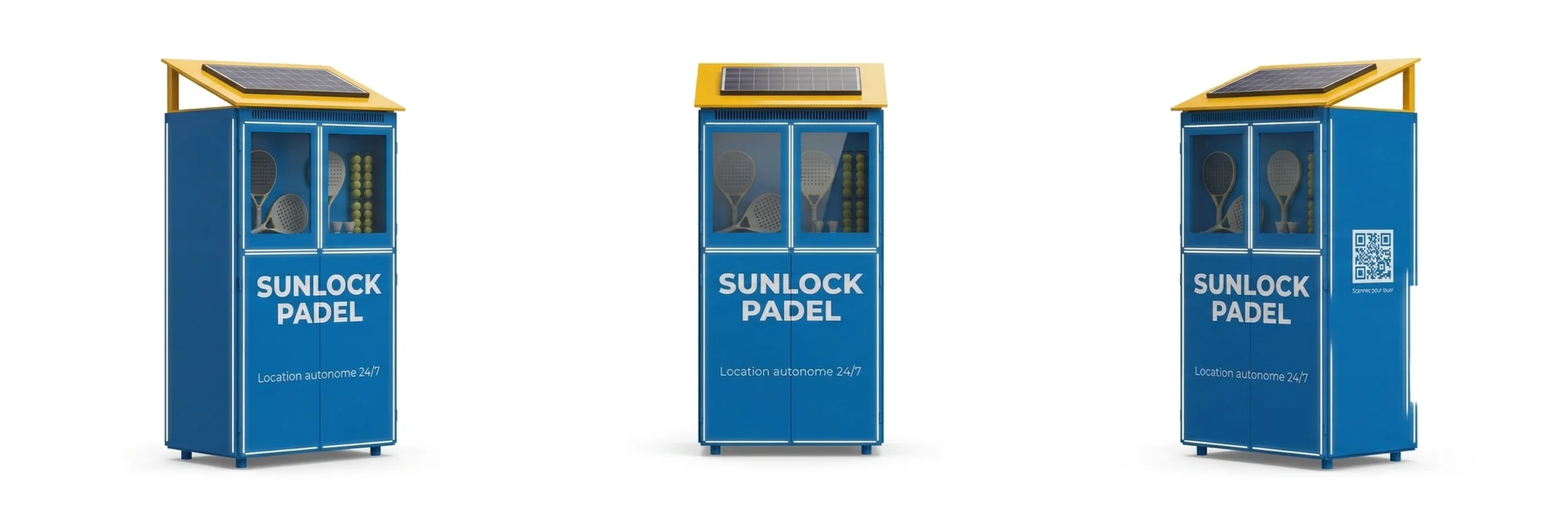 SUNLOCK PADEL — 3 angles